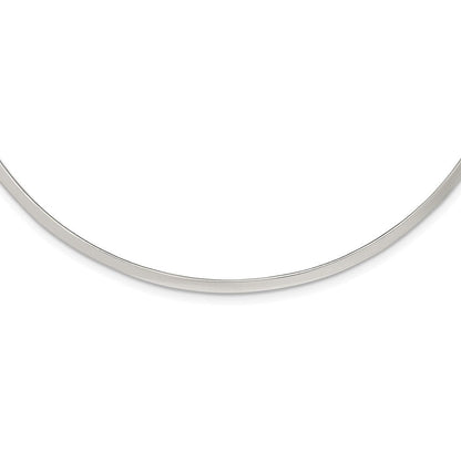 Sterlingsilber Poliert 3mm Neck Kragen