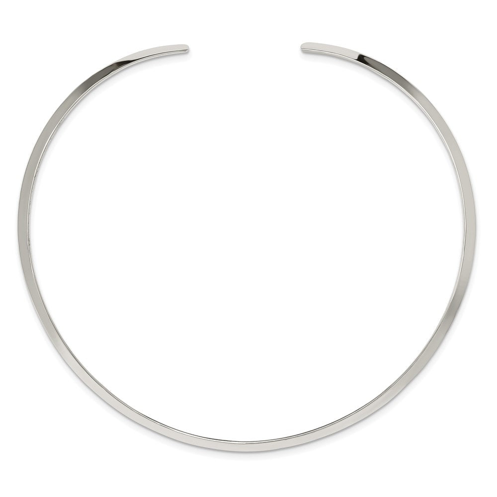 Sterlingsilber Poliert 4mm Neck Kragen