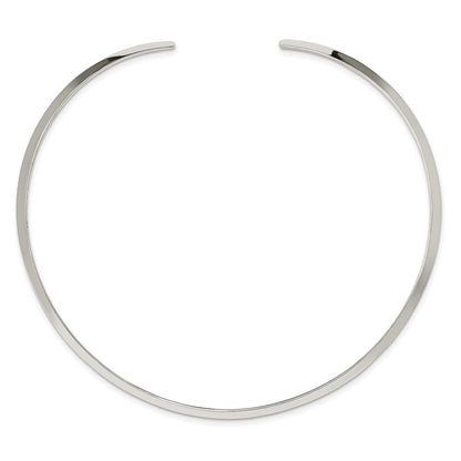 Sterlingsilber Poliert 4mm Neck Kragen