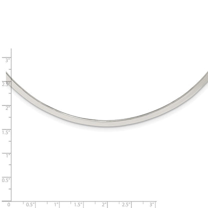 Sterlingsilber Poliert 4mm Neck Kragen