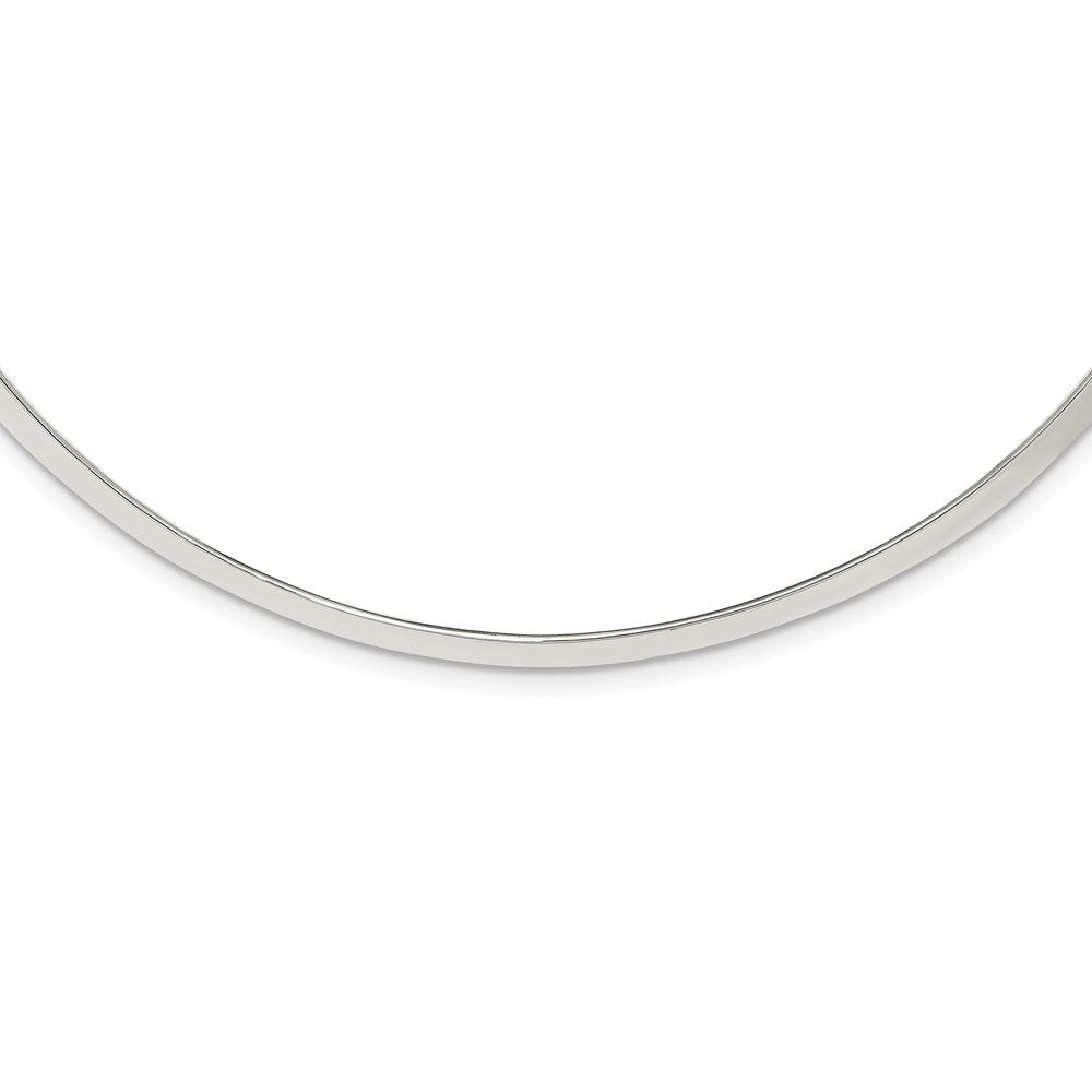 Sterlingsilber Poliert 4mm Neck Kragen
