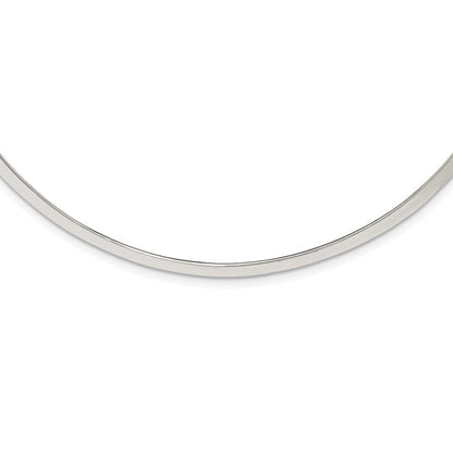 Sterlingsilber Poliert 4mm Neck Kragen