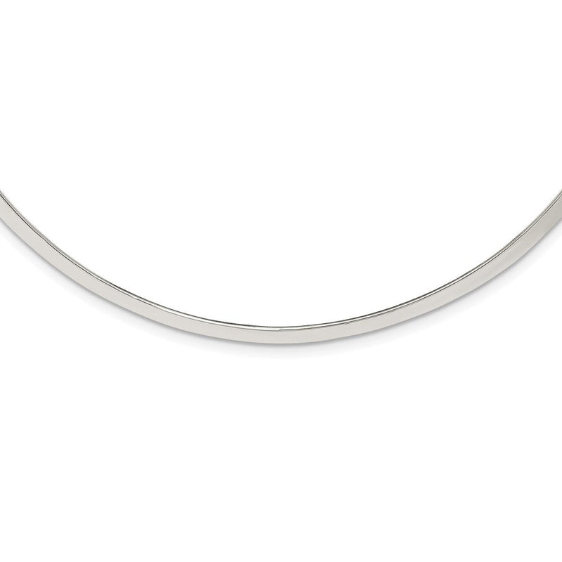 Sterlingsilber Poliert 4mm Neck Kragen