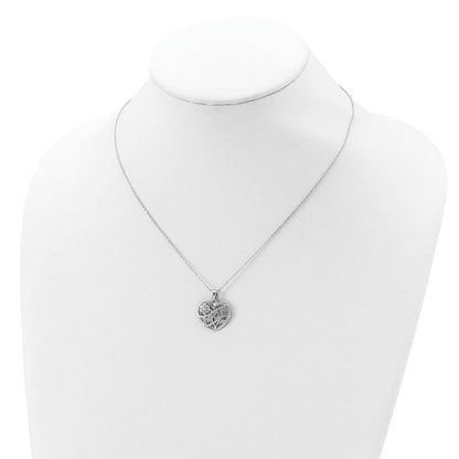 Sterlingsilber Rhodiniert Mama Halskette