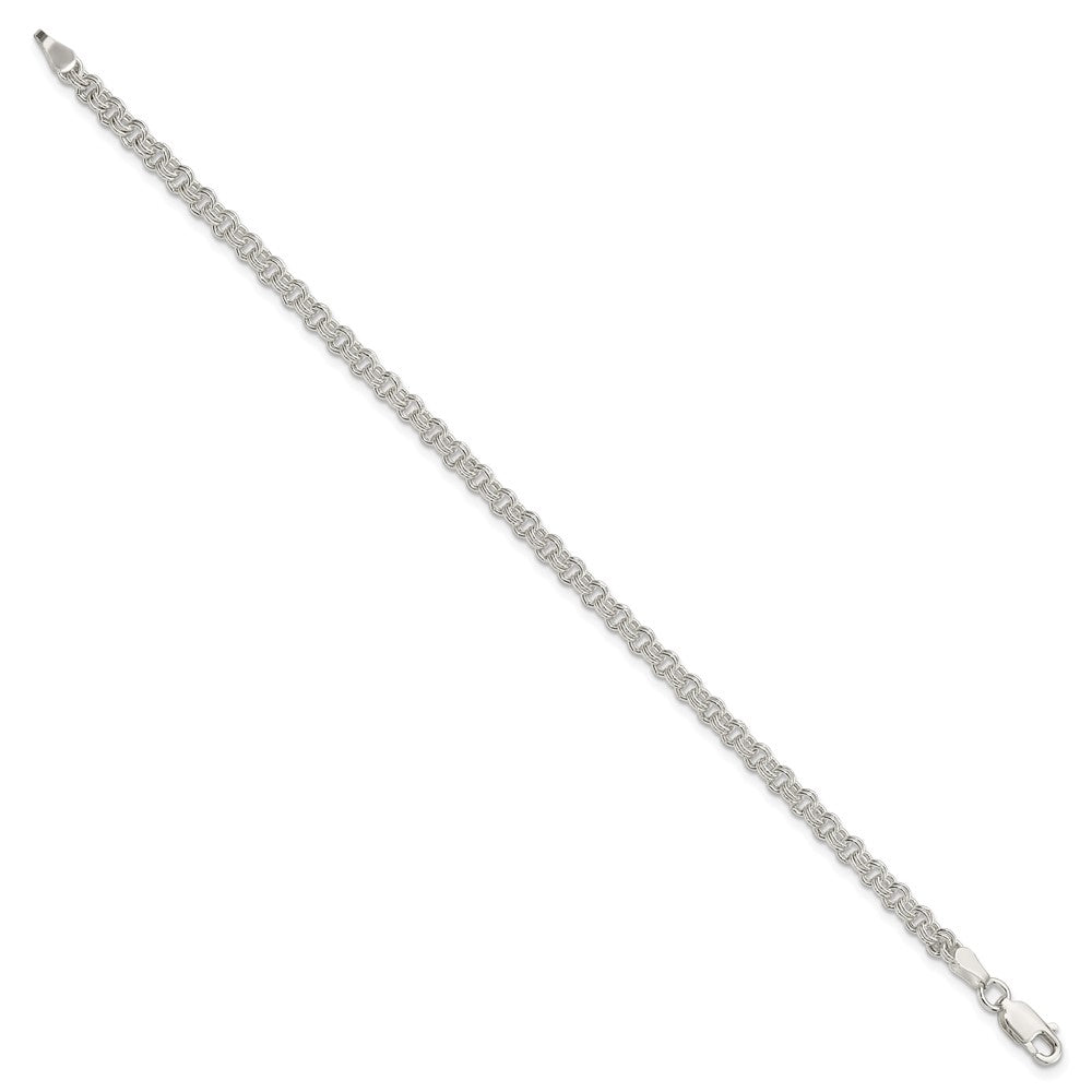 Sterlingsilber 3mm Doppelt Glieder Charm Armband