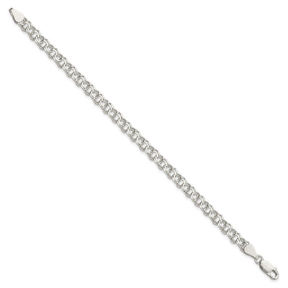 Sterlingsilber 5.5mm Doppelt Glieder Charm Armband