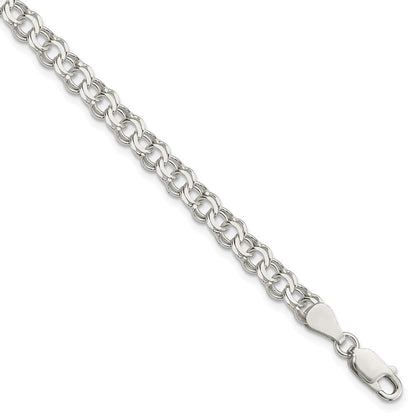 Sterlingsilber 5.5mm Doppelt Glieder Charm Armband