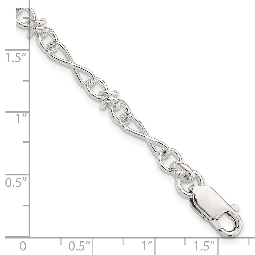 7.5 Zoll Sterlingsilber Armband