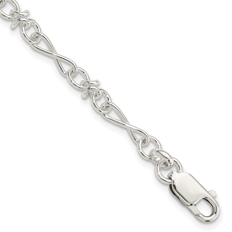 7.5 Zoll Sterlingsilber Armband