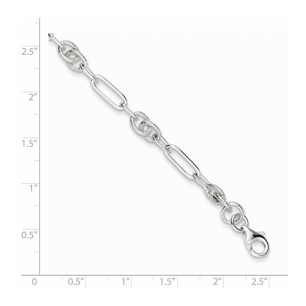 7.5 Zoll Sterlingsilber Armband