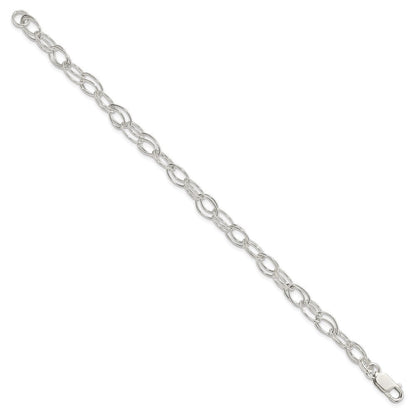 7.5 Zoll Sterlingsilber 6mm Doppelt Glieder Armband