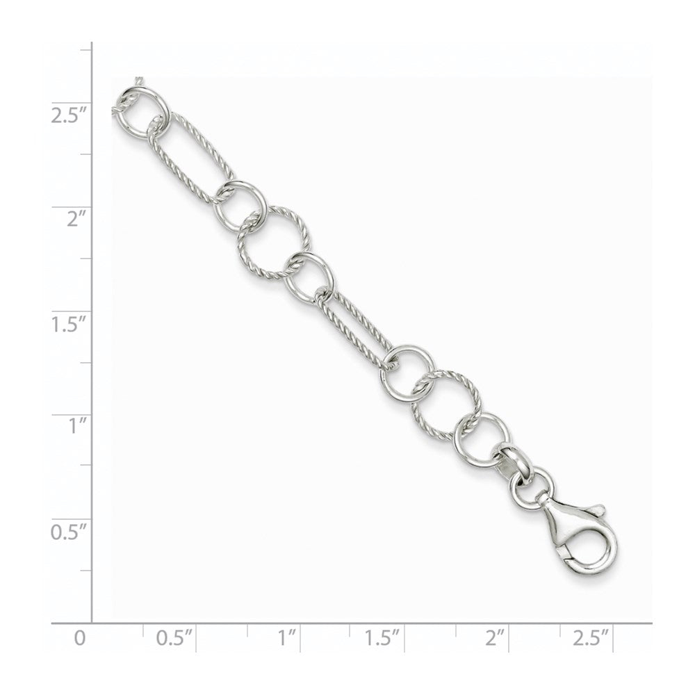 7.5 Zoll Sterlingsilber Armband
