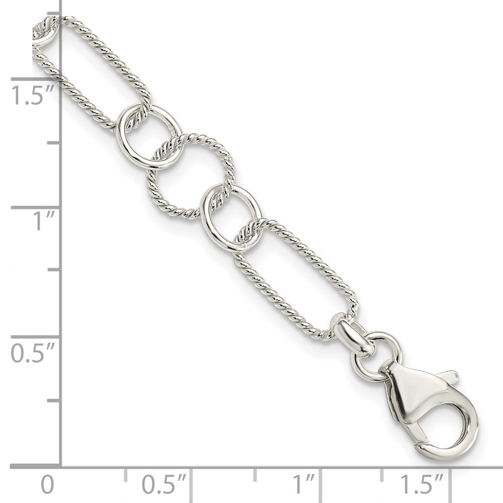 7.5 Zoll Sterlingsilber Armband