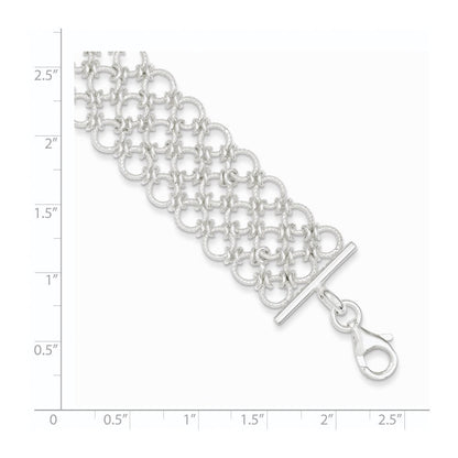 7.5 Zoll Sterlingsilber Multi-link Armband