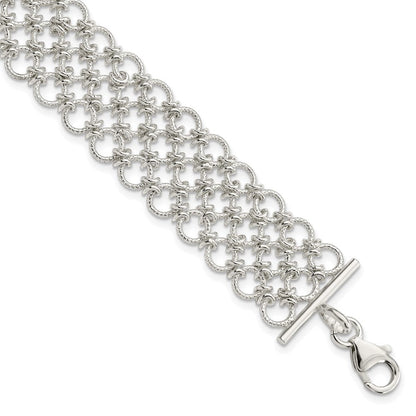 7.5 Zoll Sterlingsilber Multi-link Armband