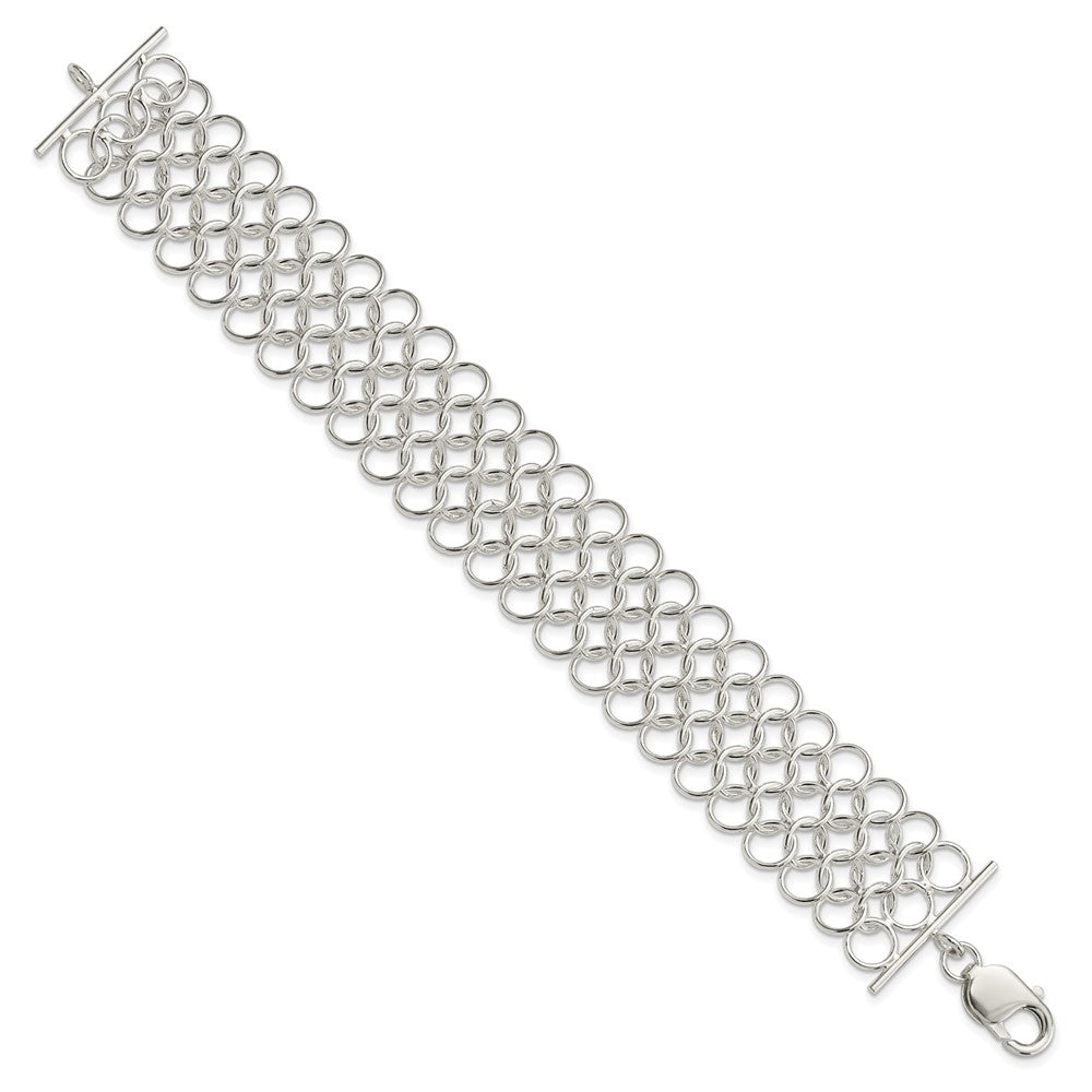 7.5 Zoll Sterlingsilber Multi-link Armband