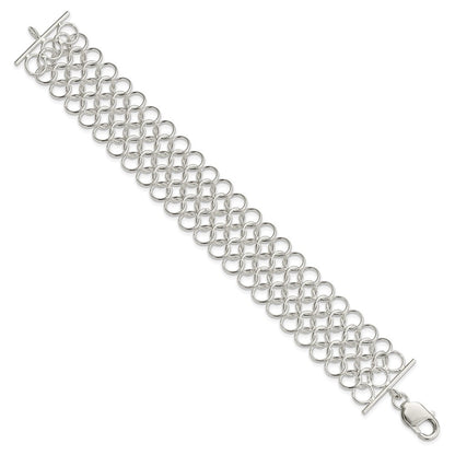 7.5 Zoll Sterlingsilber Multi-link Armband