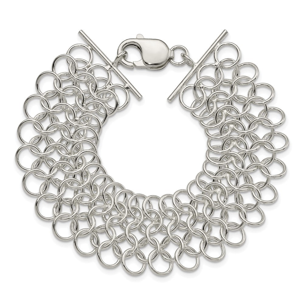 7.5 Zoll Sterlingsilber Multi-link Armband