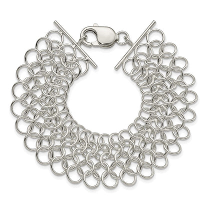 7.5 Zoll Sterlingsilber Multi-link Armband