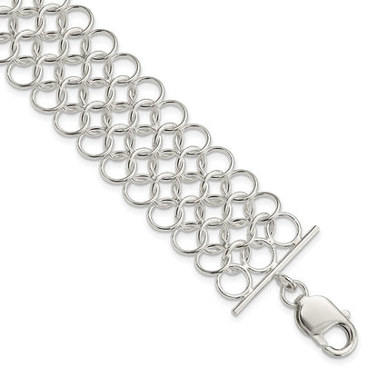 7.5 Zoll Sterlingsilber Multi-link Armband