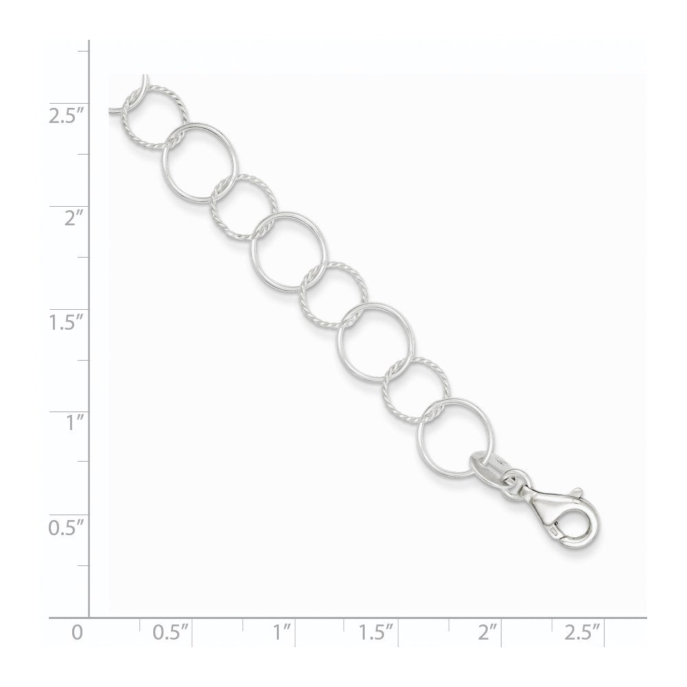 7.5 Zoll Sterlingsilber Fantasie Armband