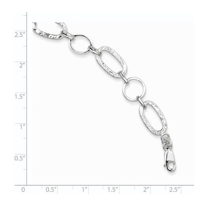 7.5 Zoll Sterlingsilber Kreis Armband