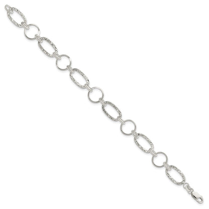7.5 Zoll Sterlingsilber Kreis Armband