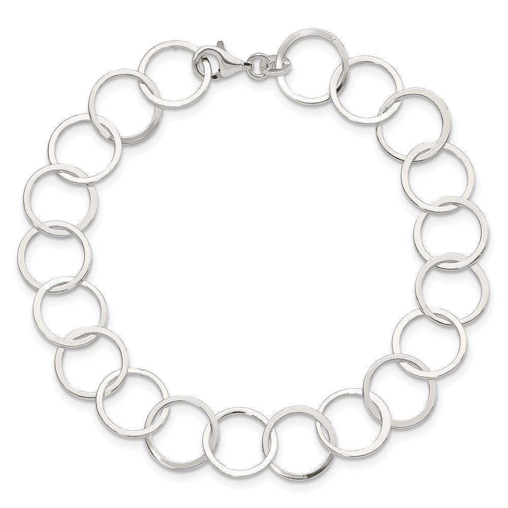 7.5 Zoll Sterlingsilber Kreis Armband