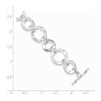 7.5 Zoll Sterlingsilber Fantasie Kreis Glieder Armband