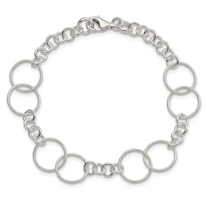18 Zoll Sterlingsilber Halskette, Armband und Ohrring Set