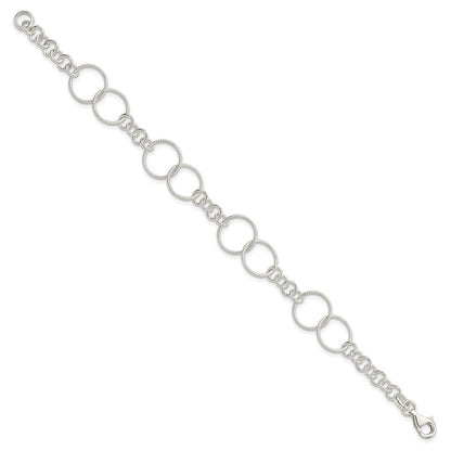18 Zoll Sterlingsilber Halskette, Armband und Ohrring Set