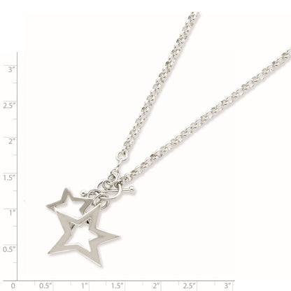 Sterlingsilber Fantasie Sterne Halskette