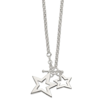 Sterlingsilber Fantasie Sterne Halskette