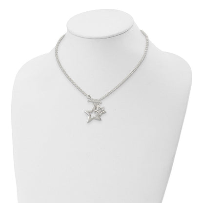 Sterlingsilber Fantasie Sterne Halskette