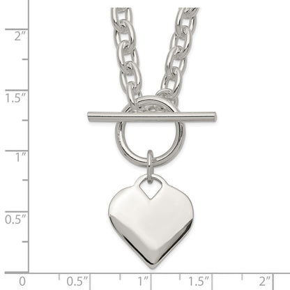 Sterlingsilber Gravierbar Herz Knebel Halskette