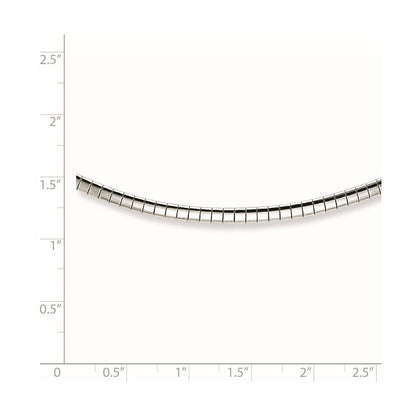 16 Zoll Sterlingsilber Rhodiniert 2mm mit 2 Extention Cubetto Halskette