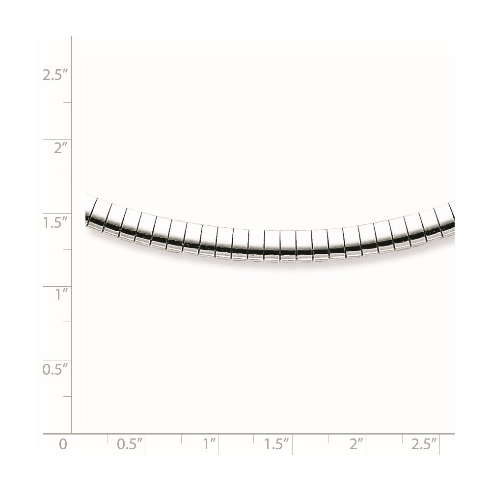 16 Zoll Sterlingsilber Rhodiniert 4mm mit A 2 Extention Cubetto Halskette