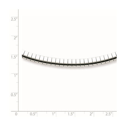 16 Zoll Sterlingsilber Rhodiniert 4mm mit A 2 Extention Cubetto Halskette