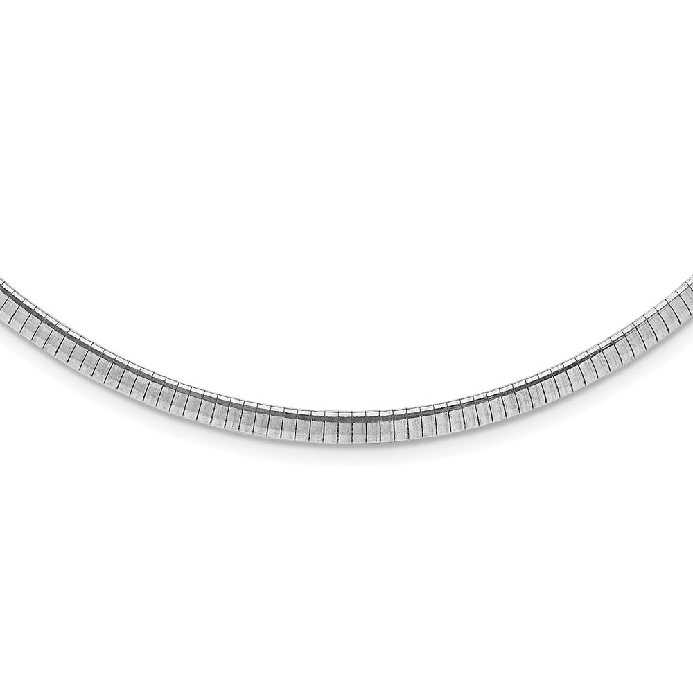 16 Zoll Sterlingsilber Rhodiniert 4mm mit A 2 Extention Cubetto Halskette