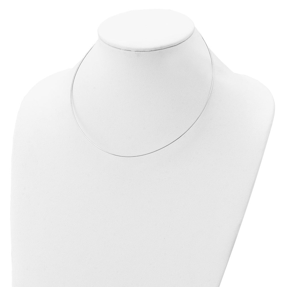 Sterlingsilber Rhodiniert 1mm Rund Cubetto
