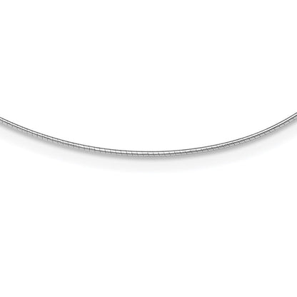 Sterlingsilber Rhodiniert 1mm Rund Cubetto