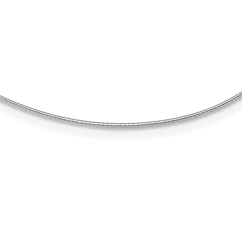 Sterlingsilber Rhodiniert 1mm Rund Cubetto