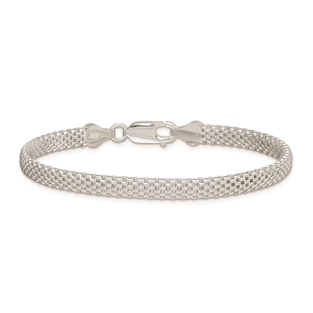 7 Zoll Sterlingsilber 5mm Netz Armband