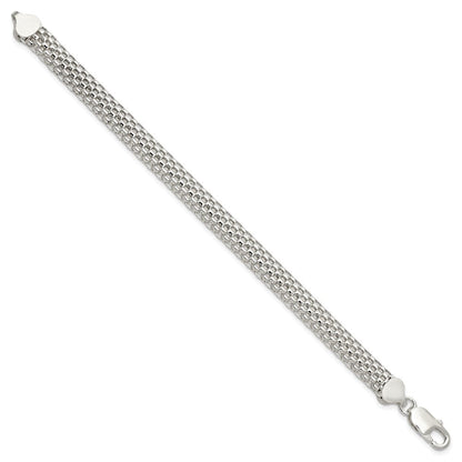 7 Zoll Sterlingsilber 8mm Netz Armband
