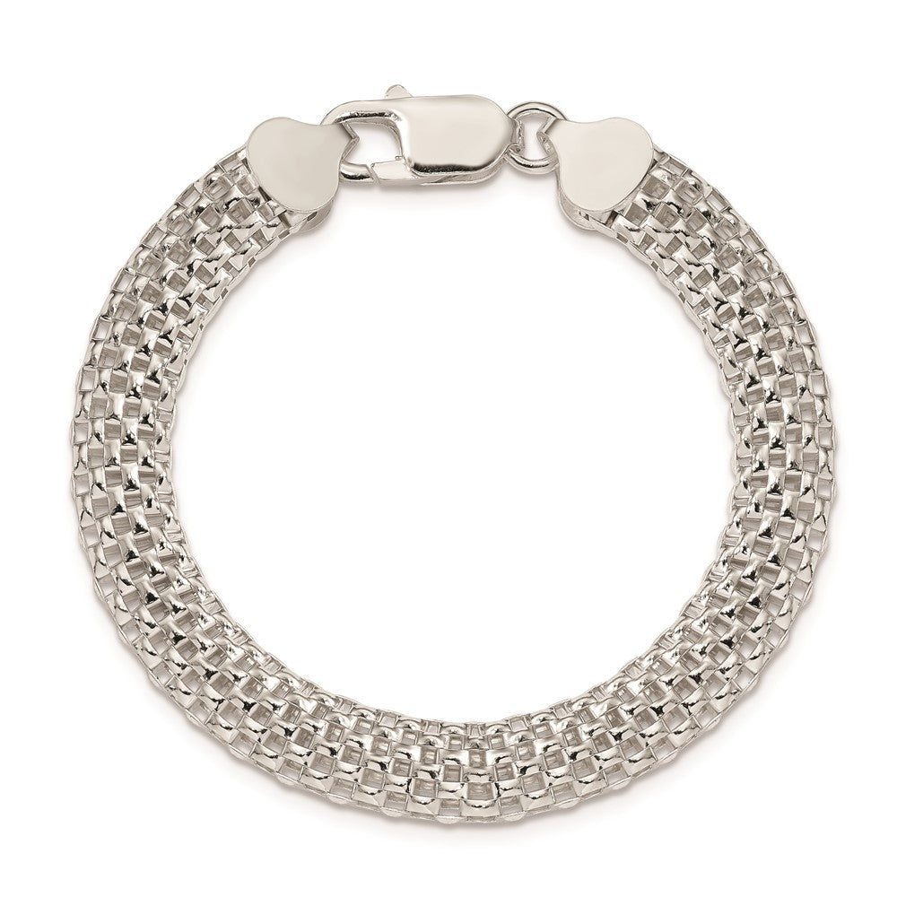 7 Zoll Sterlingsilber 8mm Netz Armband