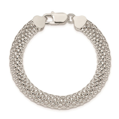 7 Zoll Sterlingsilber 8mm Netz Armband