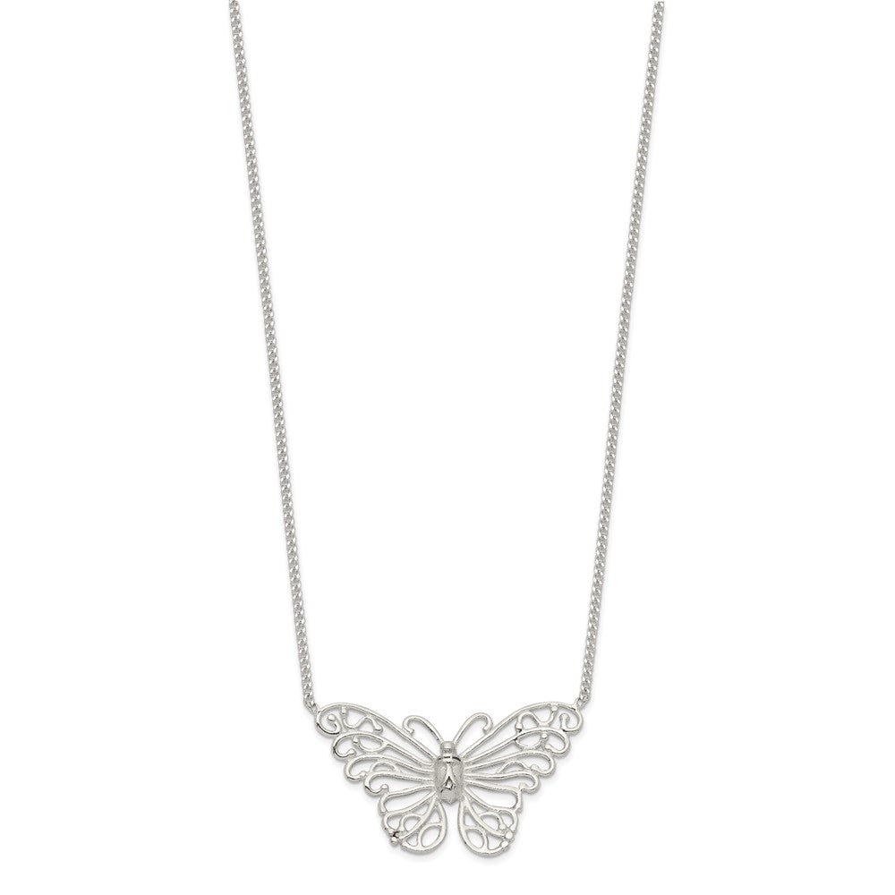 Sterlingsilber Schmetterling Halskette