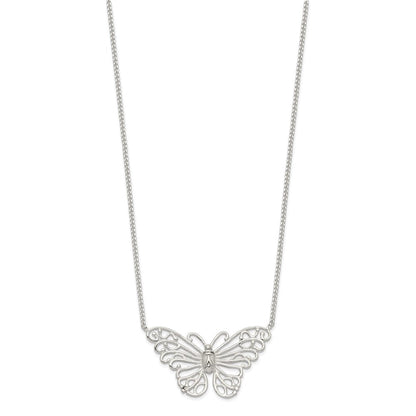 Sterlingsilber Schmetterling Halskette