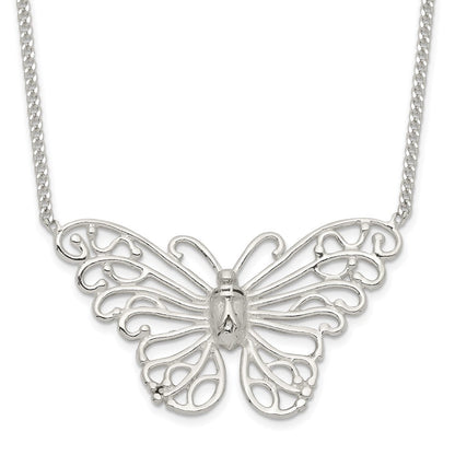 Sterlingsilber Schmetterling Halskette
