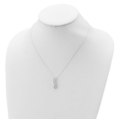Sterlingsilber Zirkonia Journey Halskette